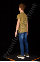  Matthew blue jeans brown t shirt casual dressed green sneakers standing whole body 0004.jpg